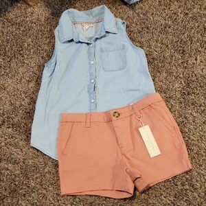 Copper Key Shorts & Top